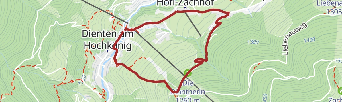 Route map: Rundweg "Die Deantnerin"